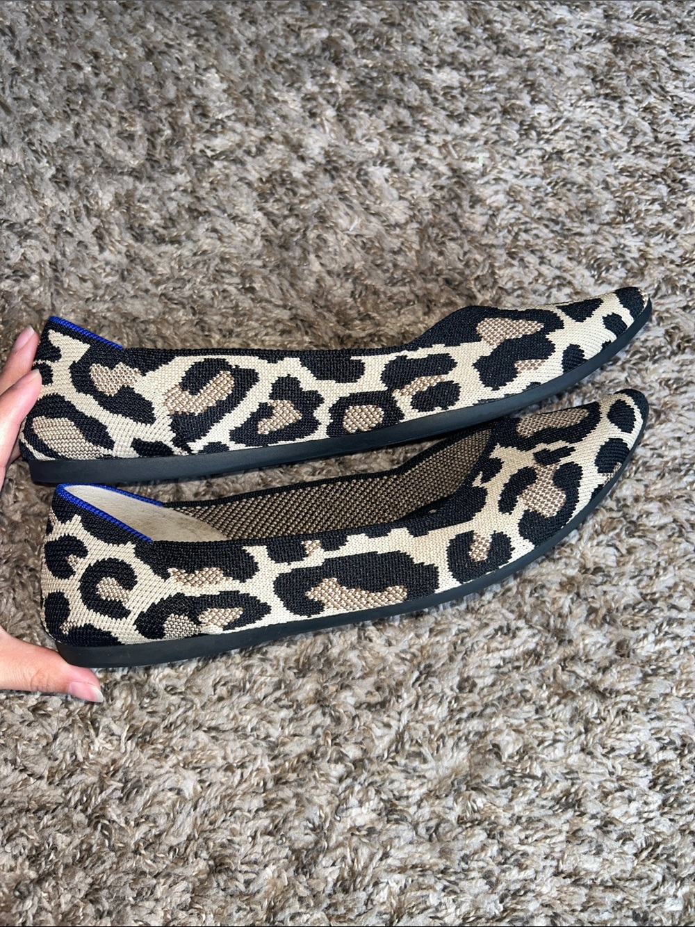 Rothy’s The Pointed Ballet Flat - Big Cat Leopard Print - Women’s Size 10 - Picture 5 of 6